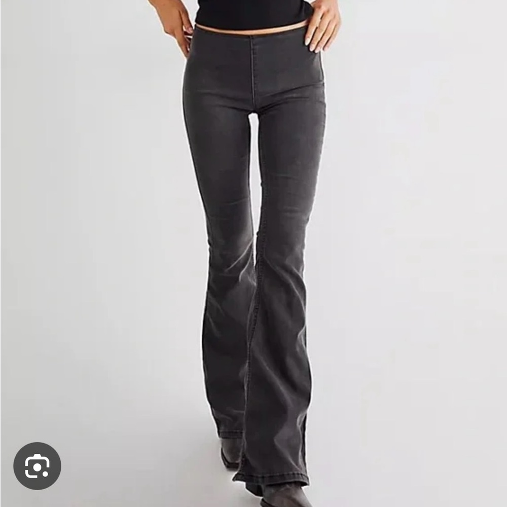 Free People Penny Pull on Flare Jeans
